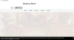 Desktop Screenshot of hotel4mori.it